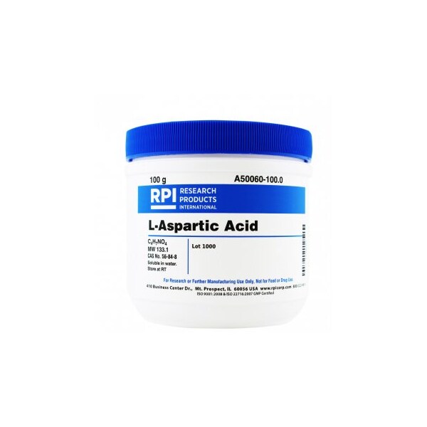 Rpi L-Aspartic Acid, 100 G A50060-100.0 - main